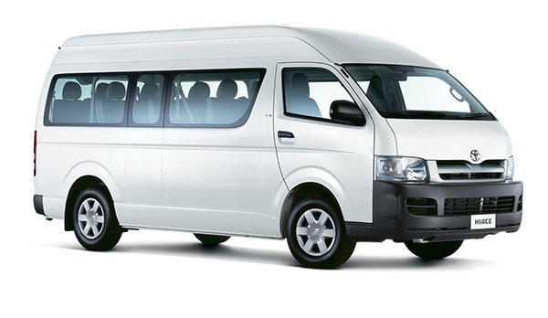 Example minivan for a private transfer